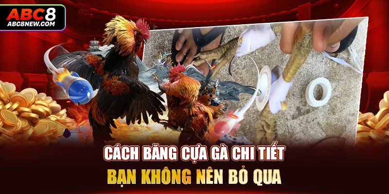 Cách băng cựa gà chi tiết bạn không nên bỏ qua